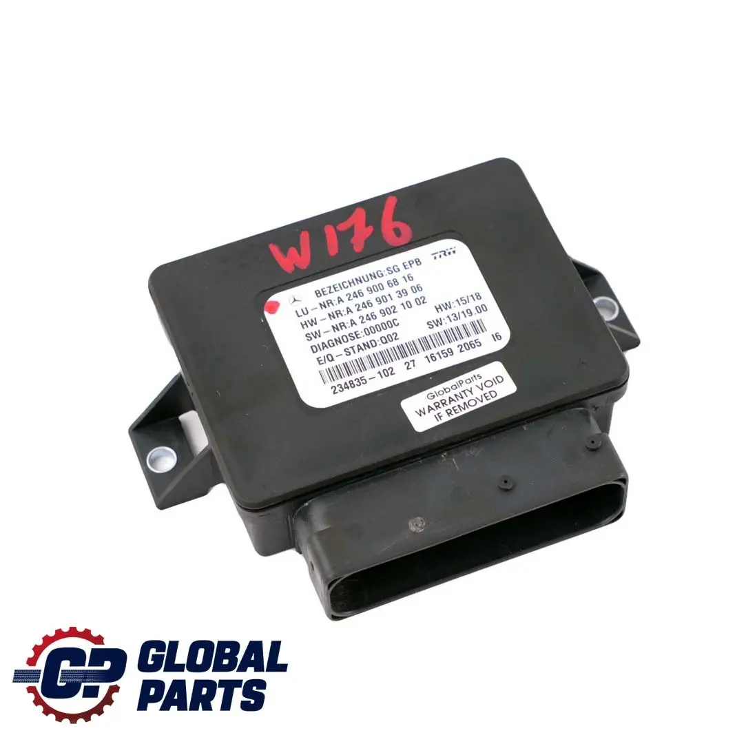 Mercedes-Benz A M Class W166 W176 Parking Brake Control Unit Module ECU - SKU A2469004512 - Part number A2469004512