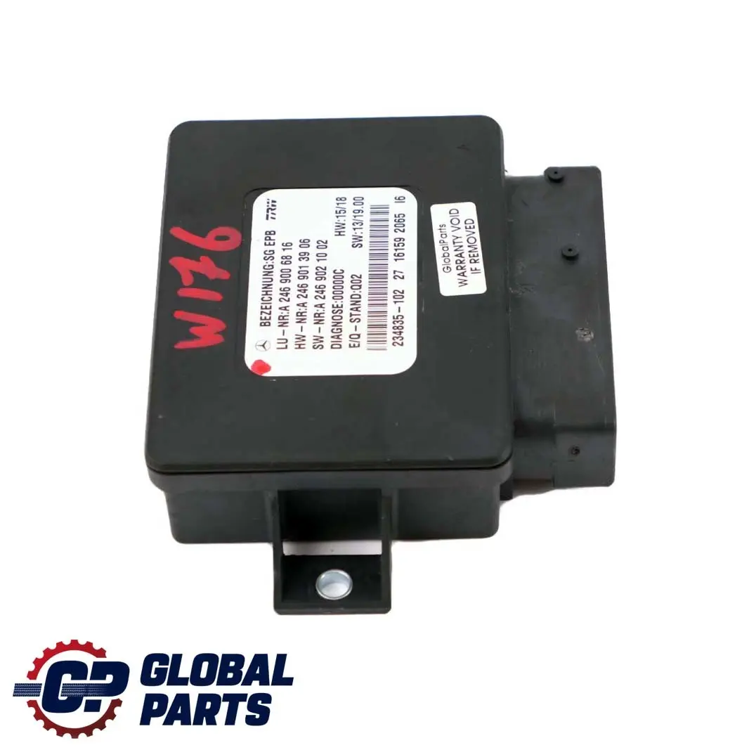 Mercedes-Benz A M Class W166 W176 Parking Brake Control Unit Module ECU - SKU A2469004512 - Part number A2469004512