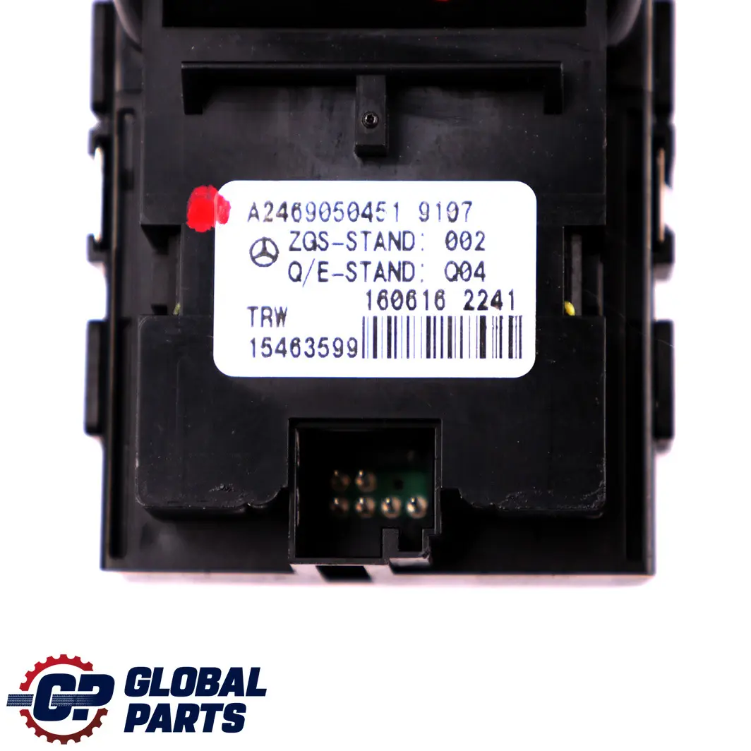  Mercedes-Benz A B W176 W246 Parking Brake Release Switch Button - SKU A2469050451 - Part number A2469050451