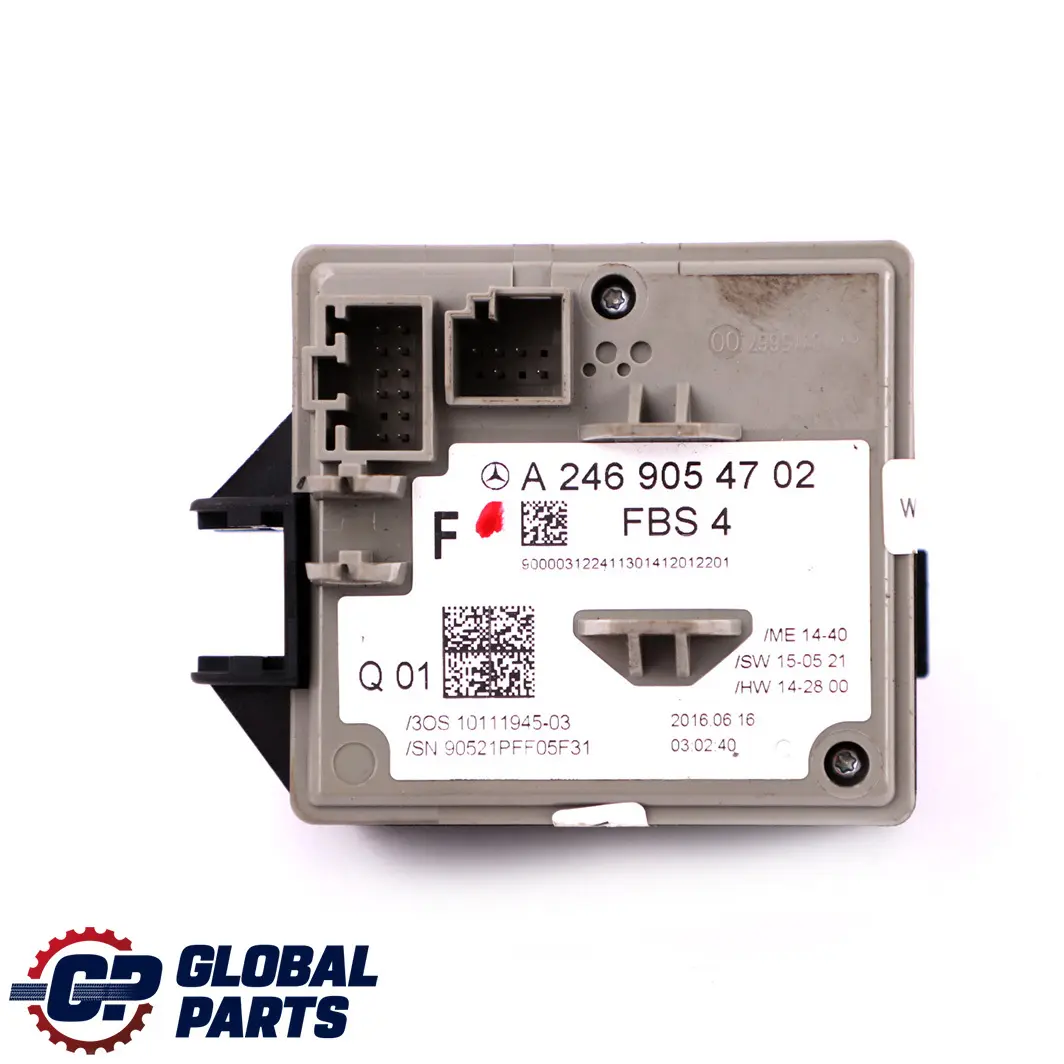 Interruttore Accensione Blocco Modulo Controllo per Mercedes W176 W246 con numero di parte A2469054702 Mercedes W176 W246 Interruttore Accensione Blocco Modulo Controllo - SKU A2469054702 - Numero di parte A2469054702