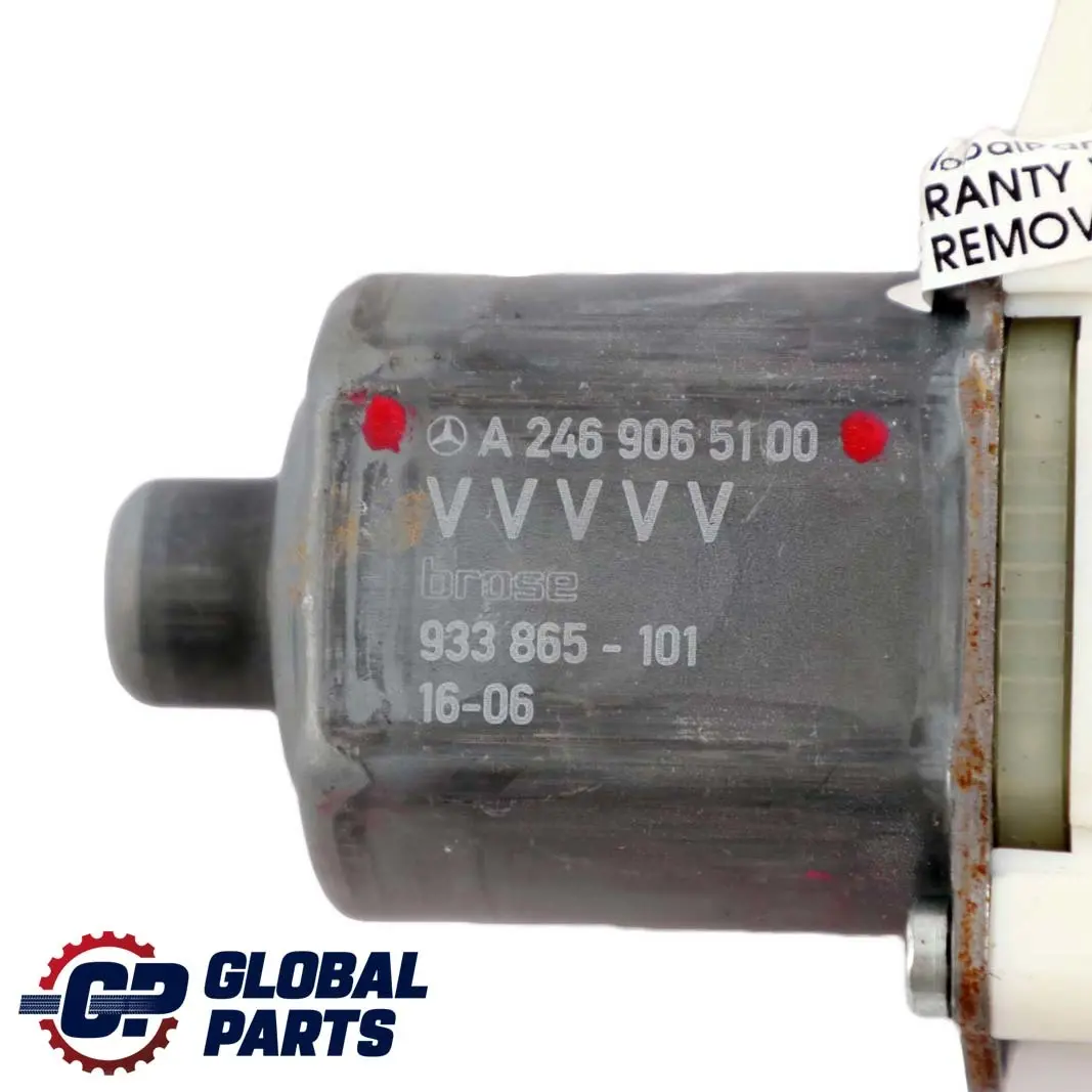 Vorne links Türfensterheber Motor für Mercedes W176 W246 mit Teilenummer A2469065100 Mercedes W176 W246 Vorne links Türfensterheber Motor - SKU A2469065100 - Teilenummer A2469065100