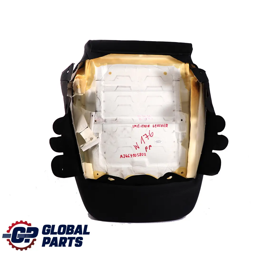 Schienale Sedile Anteriore Mercedes W176 W246 Rivestimento Finta Pelle Nero per con numero di parte A2469105802 Schienale Sedile Anteriore Mercedes W176 W246 Rivestimento Finta Pelle Nero - SKU A2469105802 - Numero di parte A2469105802