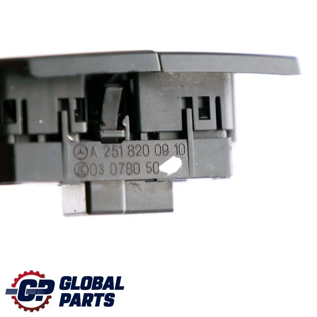 Mercedes ML W164 Button Locking Door Switch Black Left - SKU A2518200910 - Part number A2518200910