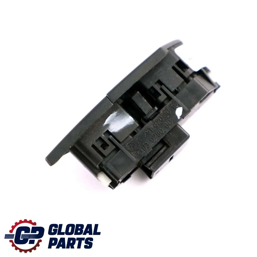 Pulsante Interruttore Porta Bloccaggio Nero Destro per Mercedes ML W164 con numero di parte A2518201010 Mercedes ML W164 Pulsante Interruttore Porta Bloccaggio Nero Destro - SKU A2518201010 - Numero di parte A2518201010