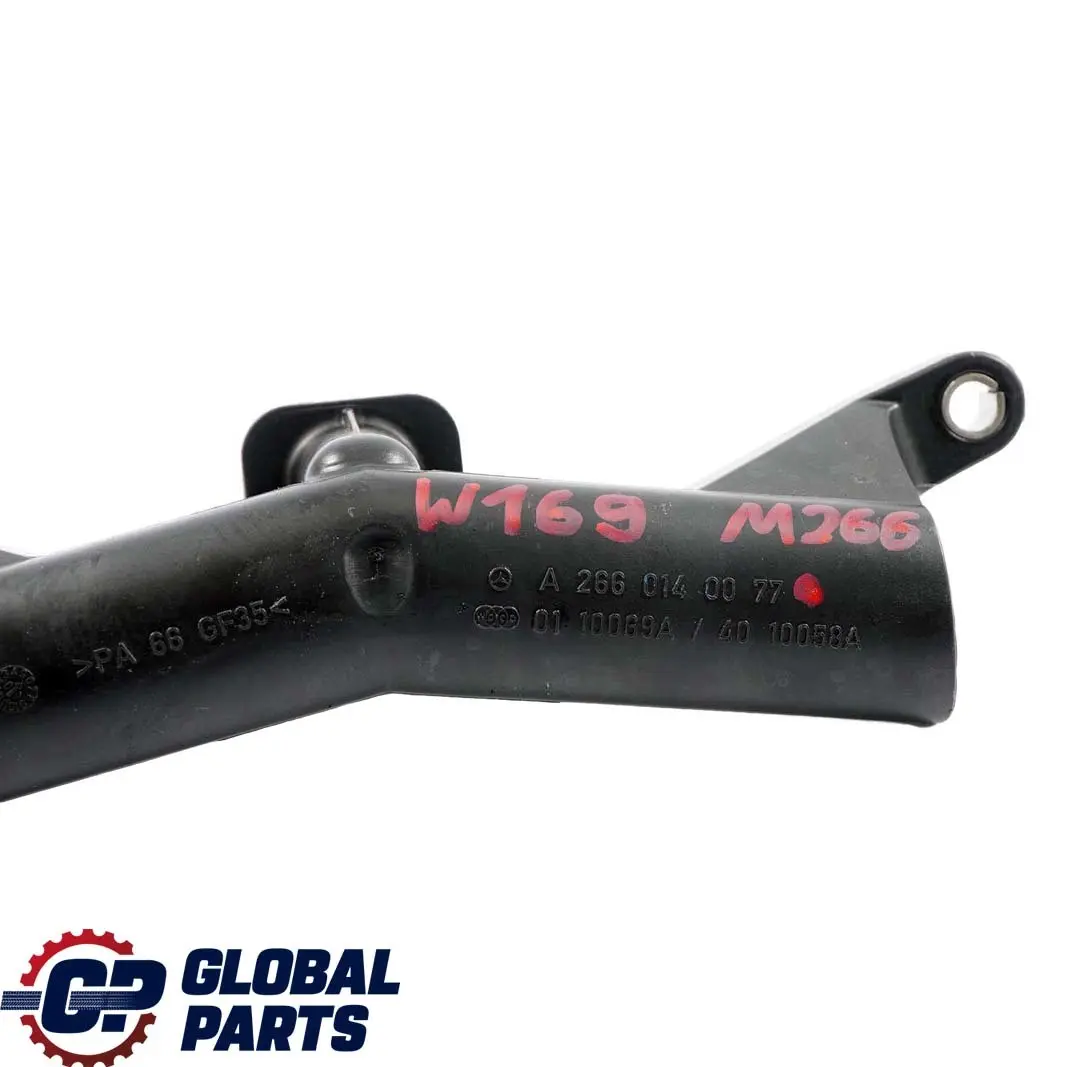 M266 Engine Oil Pipe Hose to Mercedes W169 W245 with Part number A2660140077 Mercedes W169 W245 M266 Engine Oil Pipe Hose - SKU A2660140077 - Part number A2660140077