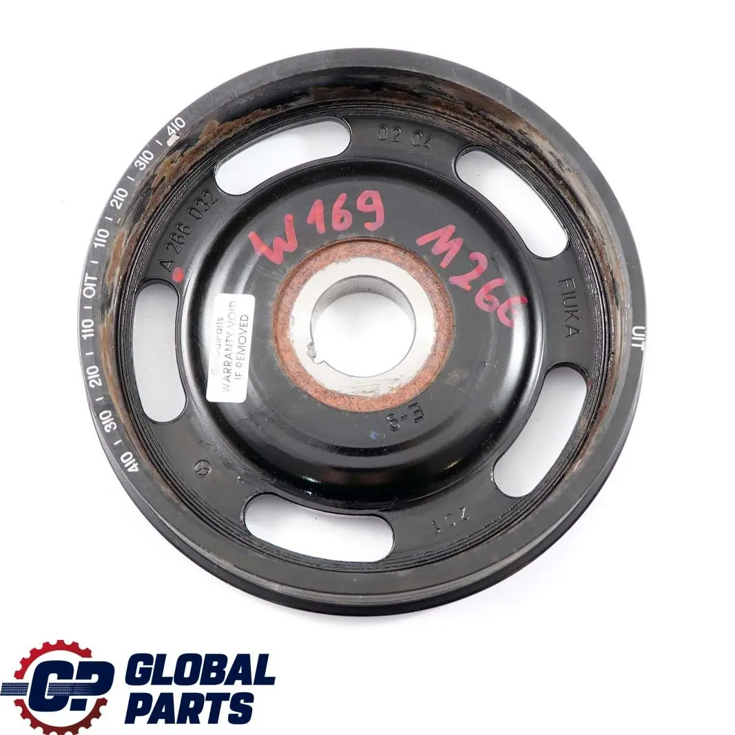 Mercedes-Benz W169 A150 W245 B160 Petrol M266 Crankshaft Pulley to with Part number A2660320204 Mercedes-Benz W169 A150 W245 B160 Petrol M266 Crankshaft Pulley - SKU A2660320204 - Part number A2660320204
