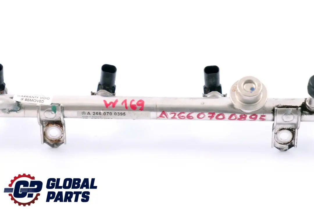 Mercedes Benz A B W169 W245 M266 Petrol Fuel Injector Rail Line A2660700595 - SKU A2660700895 - Part number A2660700895