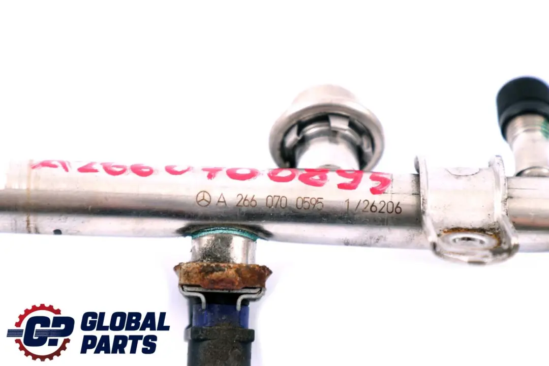 M266 Petrol Fuel Injector Rail Line A2660700595 to Mercedes W169 W245 with Part number A2660700895 Mercedes W169 W245 M266 Petrol Fuel Injector Rail Line A2660700595 - SKU A2660700895 - Part number A2660700895