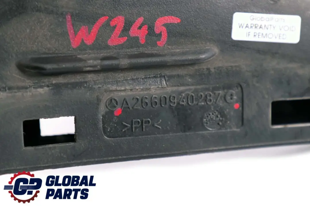 Tubo Admisión Aire Manguera para Mercedes W245 con número de pieza A2660940287 Mercedes W245 Tubo Admisión Aire Manguera - SKU A2660940287 - Número de pieza A2660940287