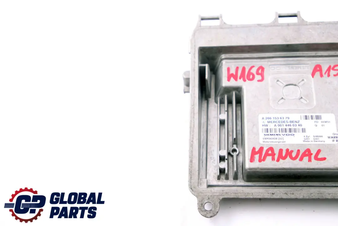  Mercedes-Benz A-Class W169 A150 Engine Control Unit Module Manual - SKU A2661536379 - Part number A2661536379