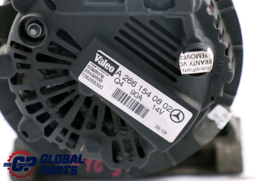 Mercedes-Benz W169 W245 Alternator Generator 90A für mit Teilenummer A2661540802 Mercedes-Benz W169 W245 Alternator Generator 90A - SKU A2661540802 - Teilenummer A2661540802