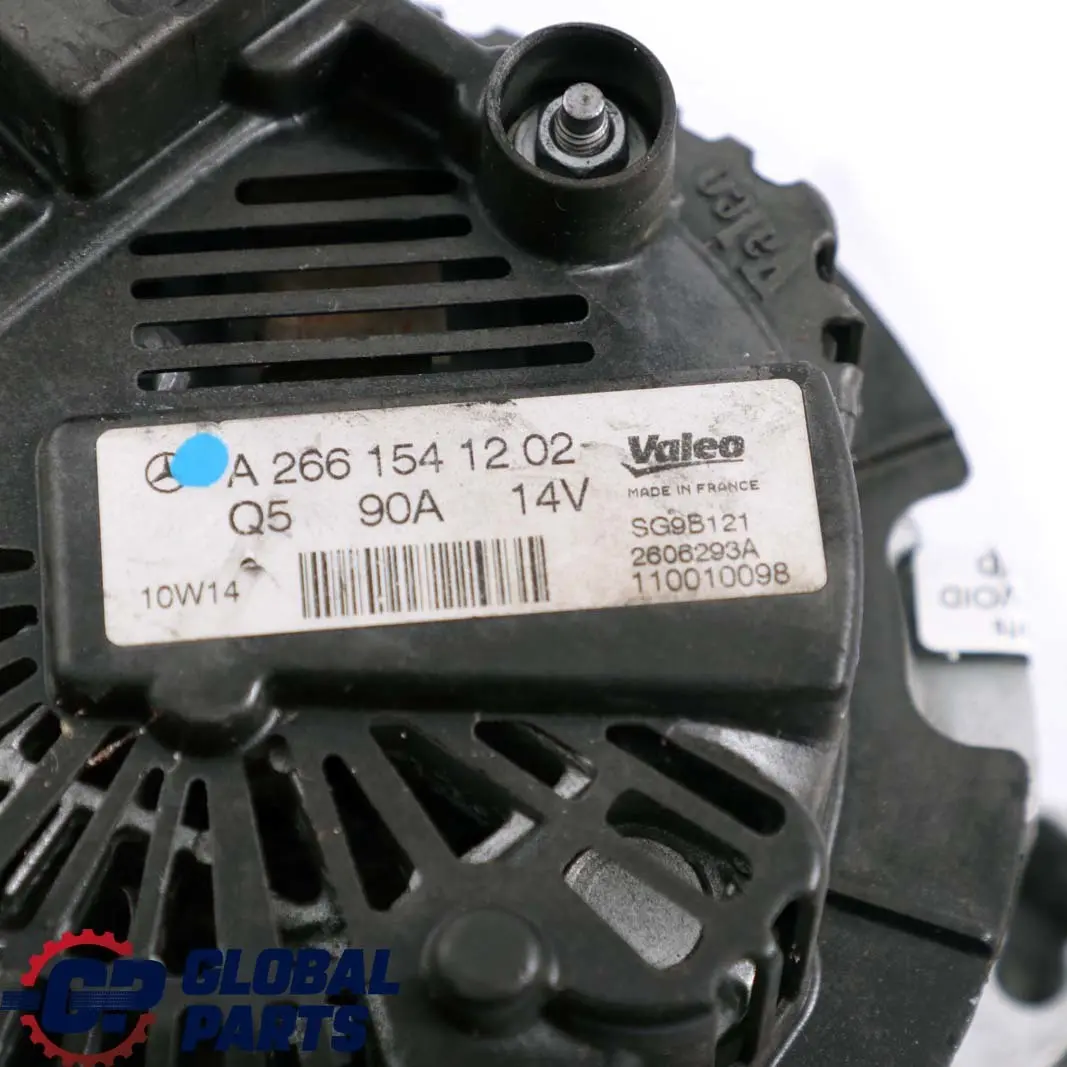Mercedes-Benz W169 W245 Alternador Generador Gasolina 90A para con número de pieza A2661541202 Mercedes-Benz W169 W245 Alternador Generador Gasolina 90A - SKU A2661541202 - Número de pieza A2661541202