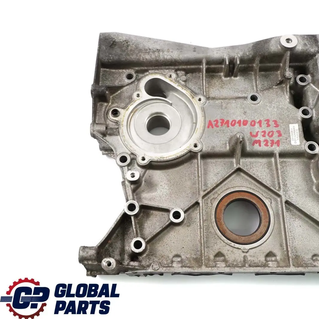 M271 Gasolina Caja de Cambios Timing Case Cover para Mercedes W203 W204 con número de pieza A2710100133 Mercedes W203 W204 M271 Gasolina Caja de Cambios Timing Case Cover - SKU A2710100133 - Número de pieza A2710100133