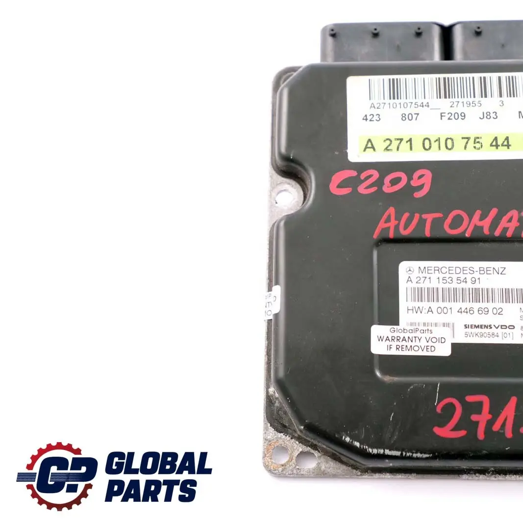 Motorsteuergerät Steuergerät Automat für Mercedes W203 W204 W211 C209 mit Teilenummer A2710107544 Mercedes W203 W204 W211 C209 Motorsteuergerät Steuergerät Automat - SKU A2710107544 - Teilenummer A2710107544