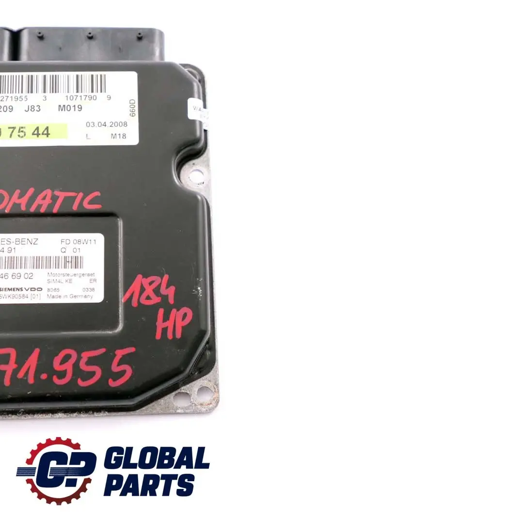 Control Unit Module Automatic to Mercedes W203 W204 W211 C209 Engine with Part number A2710107544 Mercedes W203 W204 W211 C209 Engine Control Unit Module Automatic - SKU A2710107544 - Part number A2710107544