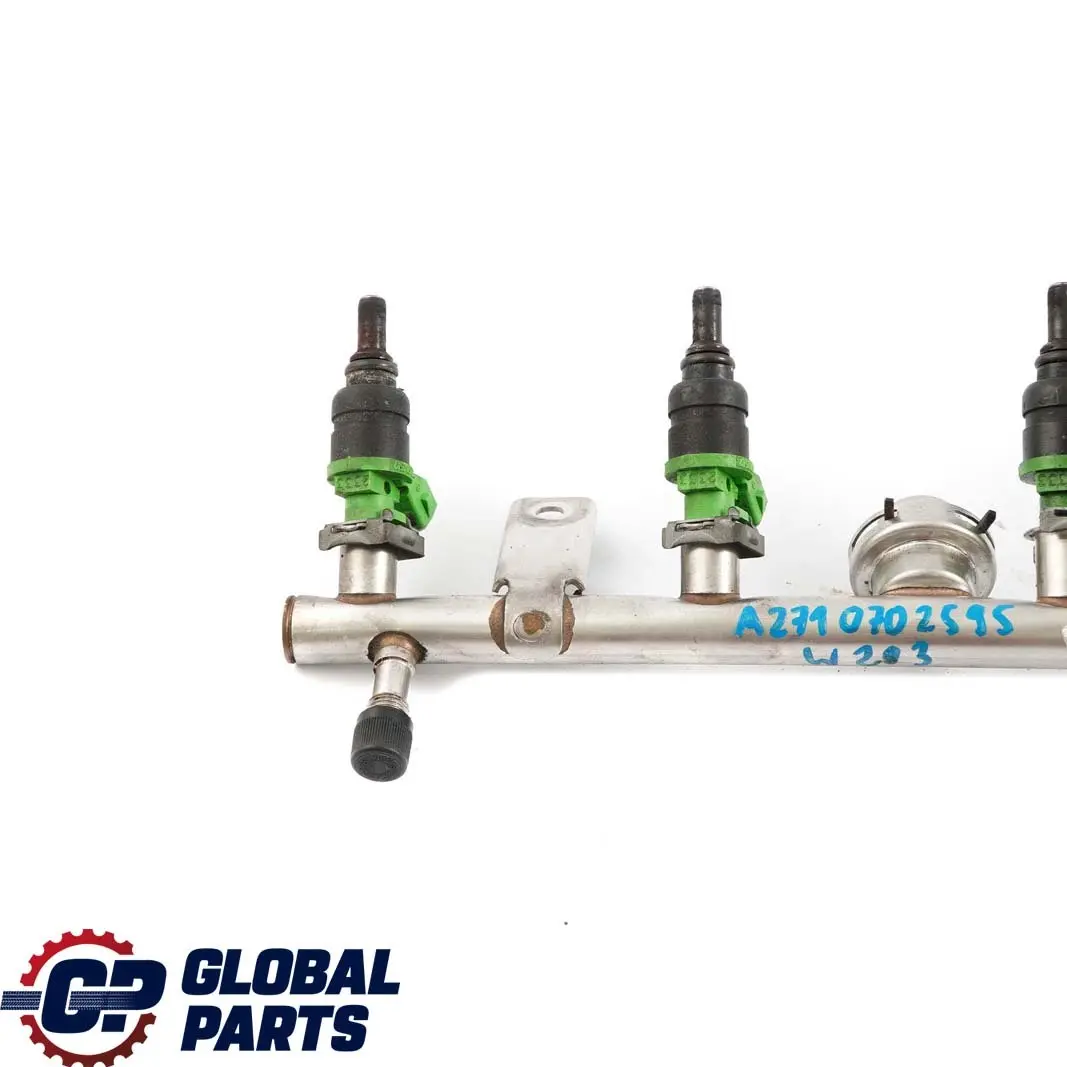 Mercedes-Benz Clase C E W203 W211 Kompressor M271 Gasolina Inyector Rail para con número de pieza A2710702595 Mercedes-Benz Clase C E W203 W211 Kompressor M271 Gasolina Inyector Rail - SKU A2710702595 - Número de pieza A2710702595