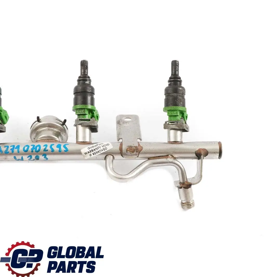 Mercedes-Benz Clase C E W203 W211 Kompressor M271 Gasolina Inyector Rail para con número de pieza A2710702595 Mercedes-Benz Clase C E W203 W211 Kompressor M271 Gasolina Inyector Rail - SKU A2710702595 - Número de pieza A2710702595