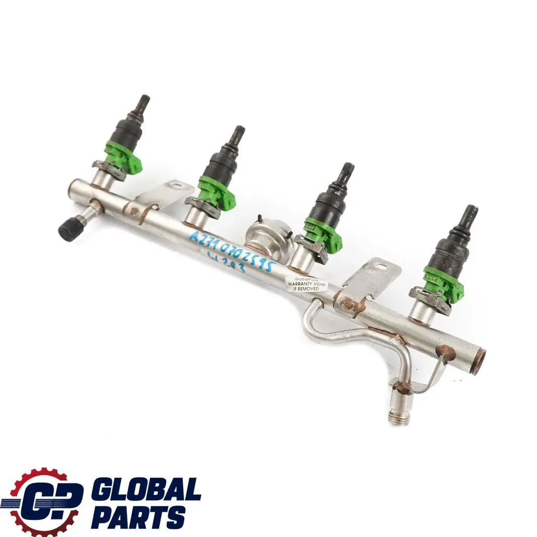 Mercedes-Benz Clase C E W203 W211 Kompressor M271 Gasolina Inyector Rail para con número de pieza A2710702595 Mercedes-Benz Clase C E W203 W211 Kompressor M271 Gasolina Inyector Rail - SKU A2710702595 - Número de pieza A2710702595