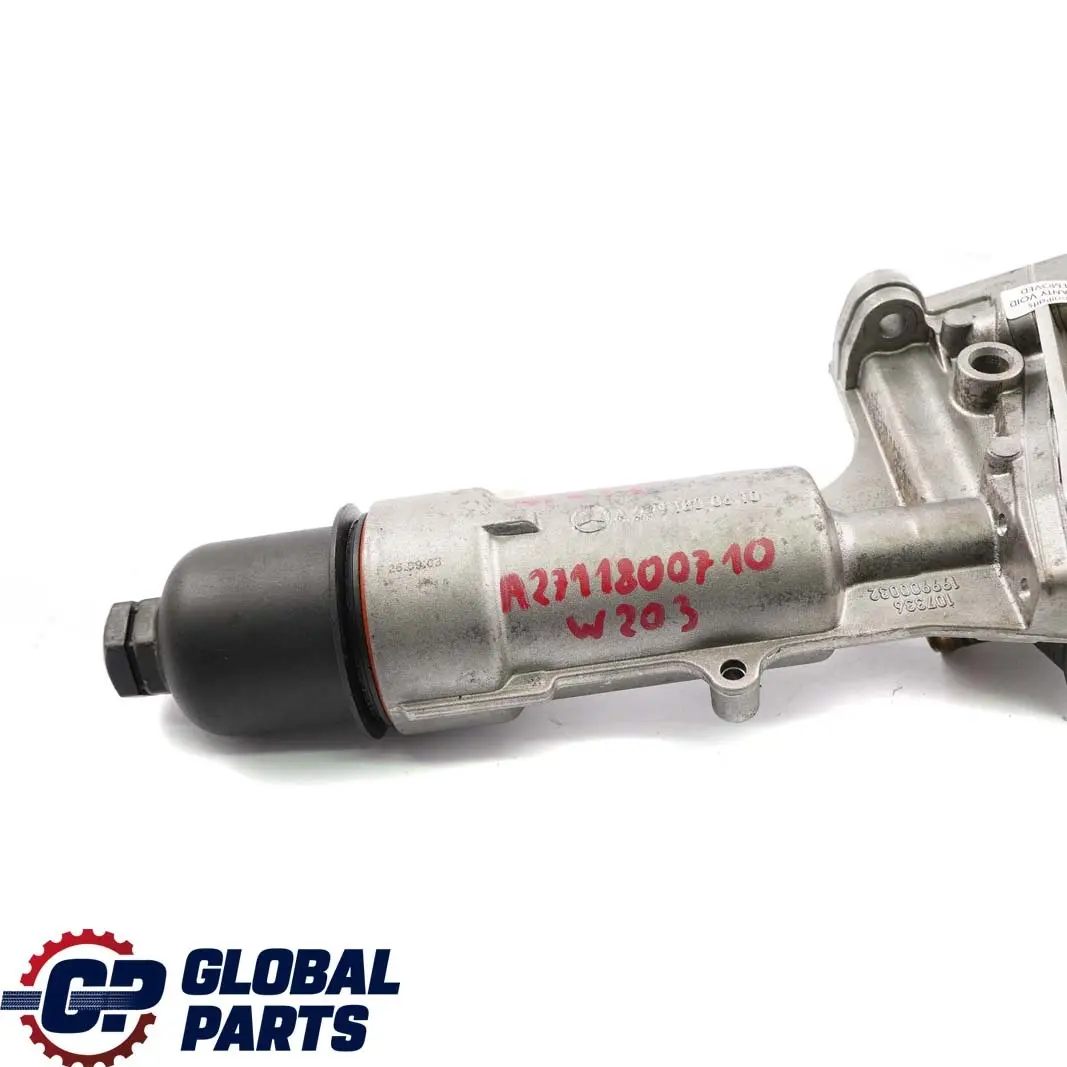 M271 Engine Oil Filter Housing to Mercedes W203 W210 Petrol with Part number A2711800710 Mercedes W203 W210 Petrol M271 Engine Oil Filter Housing - SKU A2711800710 - Part number A2711800710