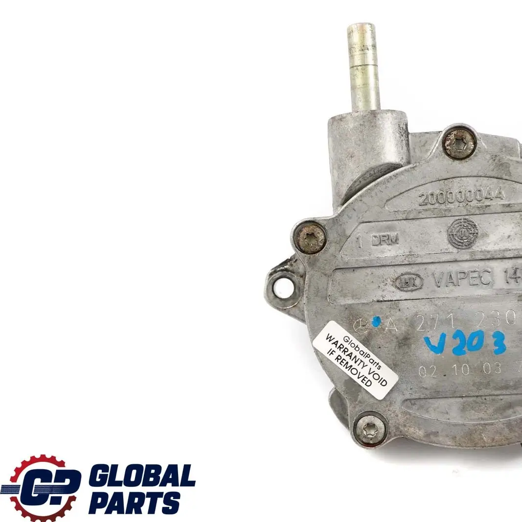 Mercedes-Benz C E Class W203 W211 Kompressor M271 Petrol Brake Vacuum Pump to with Part number A2712300465 Mercedes-Benz C E Class W203 W211 Kompressor M271 Petrol Brake Vacuum Pump - SKU A2712300465 - Part number A2712300465