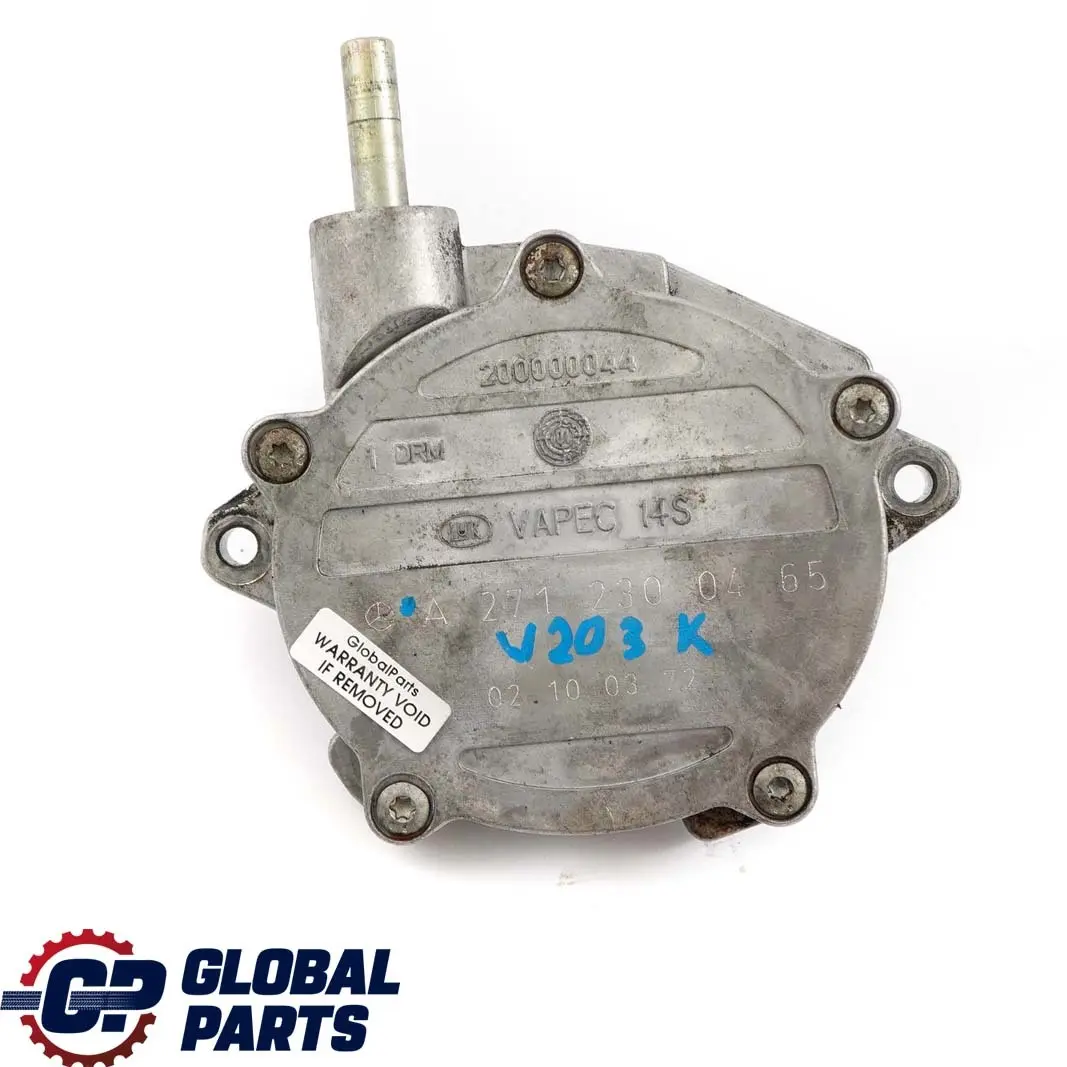 M271 Benzina Pompa Vuoto Freno per Mercedes W203 W211 con numero di parte A2712300465 Mercedes W203 W211 M271 Benzina Pompa Vuoto Freno - SKU A2712300465 - Numero di parte A2712300465