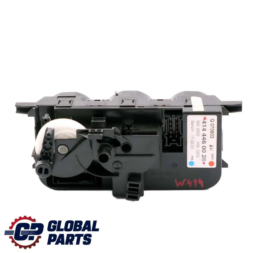 Mercedes-Benz Vaneo W414 Heater Climate Control Unit Switch Panel to with Part number A4144460028 Mercedes-Benz Vaneo W414 Heater Climate Control Unit Switch Panel - SKU A4144460028 - Part number A4144460028