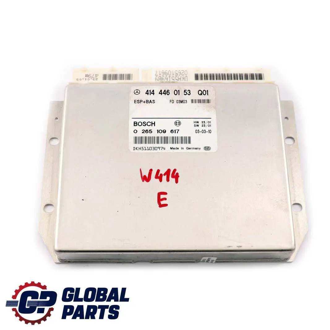 Mercedes-Benz Vaneo W414 ESP BAS Unidad De Control Modulo ECU para con número de pieza A4144460153 Mercedes-Benz Vaneo W414 ESP BAS Unidad De Control Modulo ECU - SKU A4144460153 - Número de pieza A4144460153