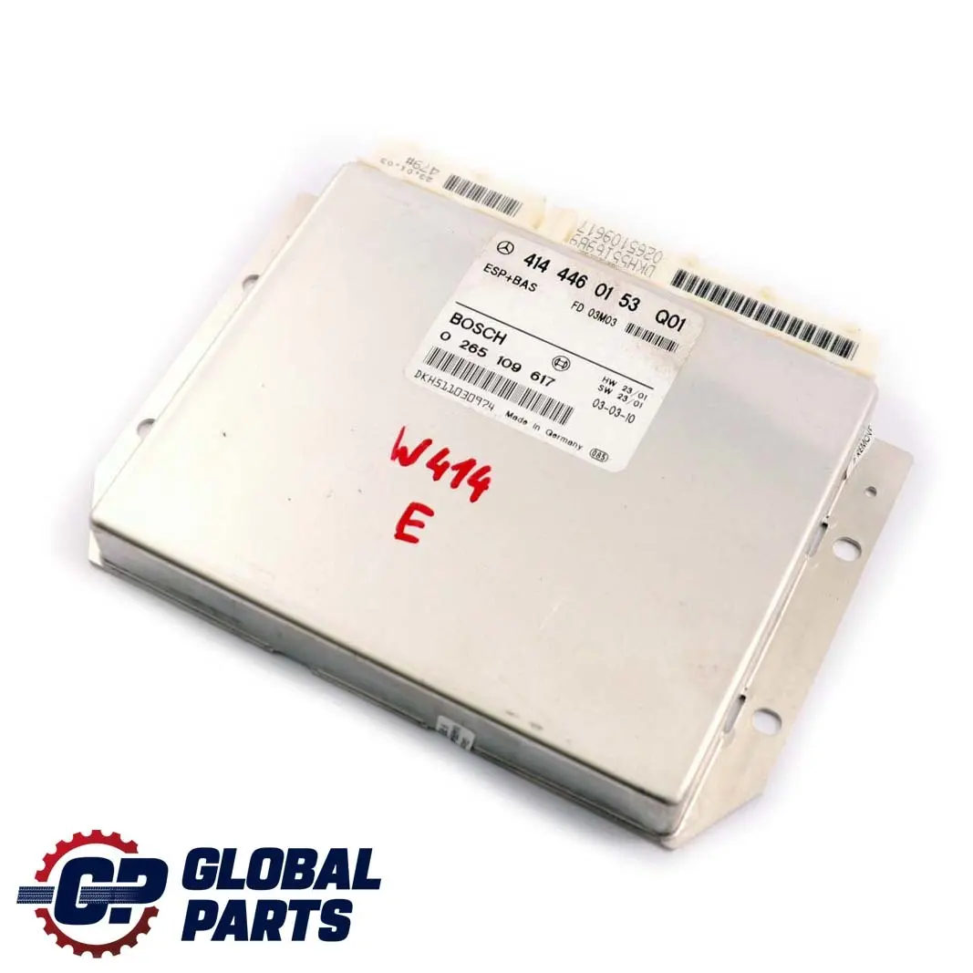 Mercedes-Benz Vaneo W414 ESP BAS Steuergerät ECU Modul für mit Teilenummer A4144460153 Mercedes-Benz Vaneo W414 ESP BAS Steuergerät ECU Modul - SKU A4144460153 - Teilenummer A4144460153