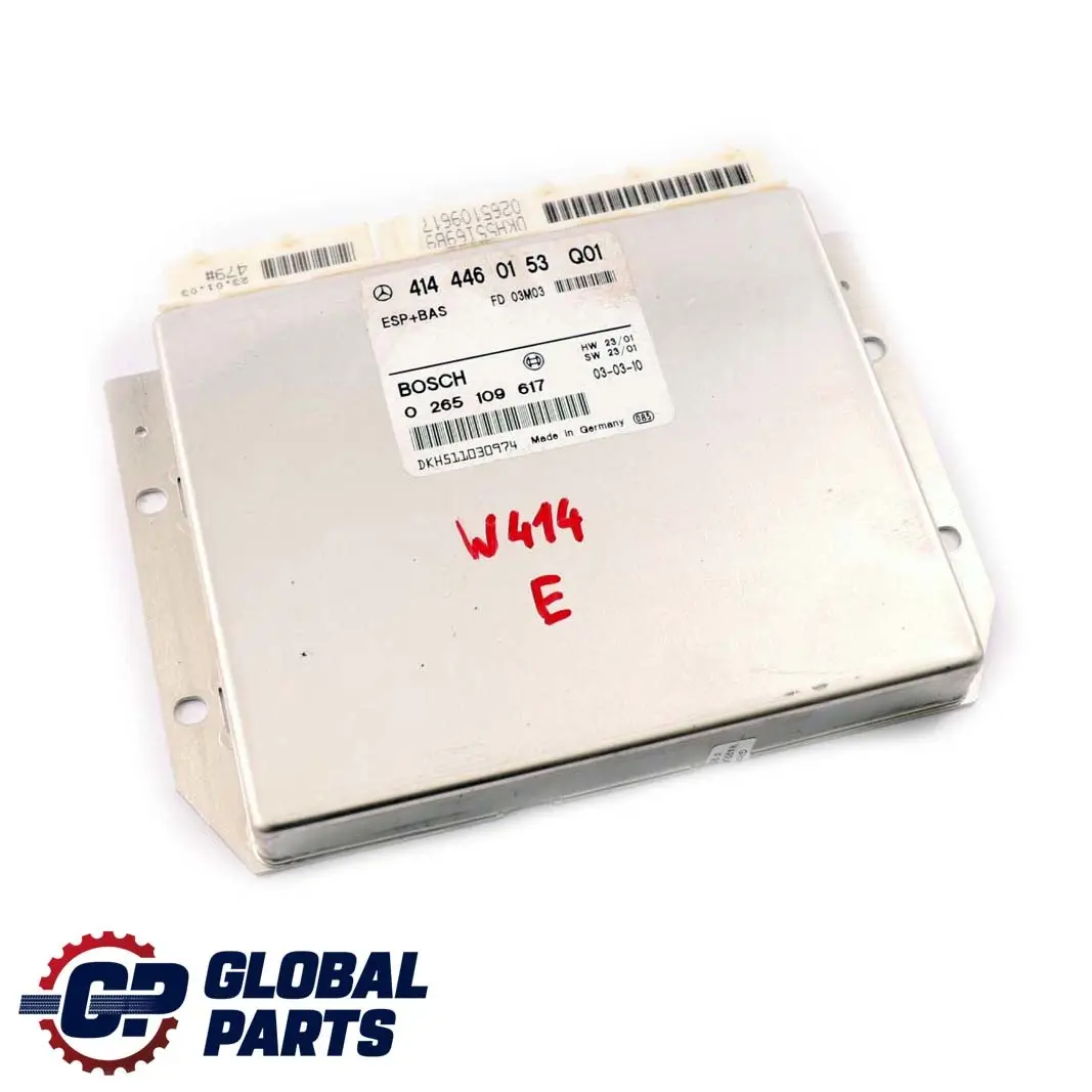 Mercedes-Benz W414 Esp Bas Unite De Commande ECU Module pour à propos du numéro de pièce A4144460153 Mercedes-Benz W414 Esp Bas Unite De Commande ECU Module - SKU A4144460153 - Numéro de pièce A4144460153