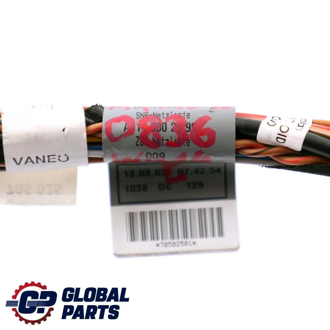 Mercedes-Benz Vaneo W414 Front Left Right N/O/S Door Wiring Harness Cable to with Part number A4145400836 Mercedes-Benz Vaneo W414 Front Left Right N/O/S Door Wiring Harness Cable - SKU A4145400836 - Part number A4145400836