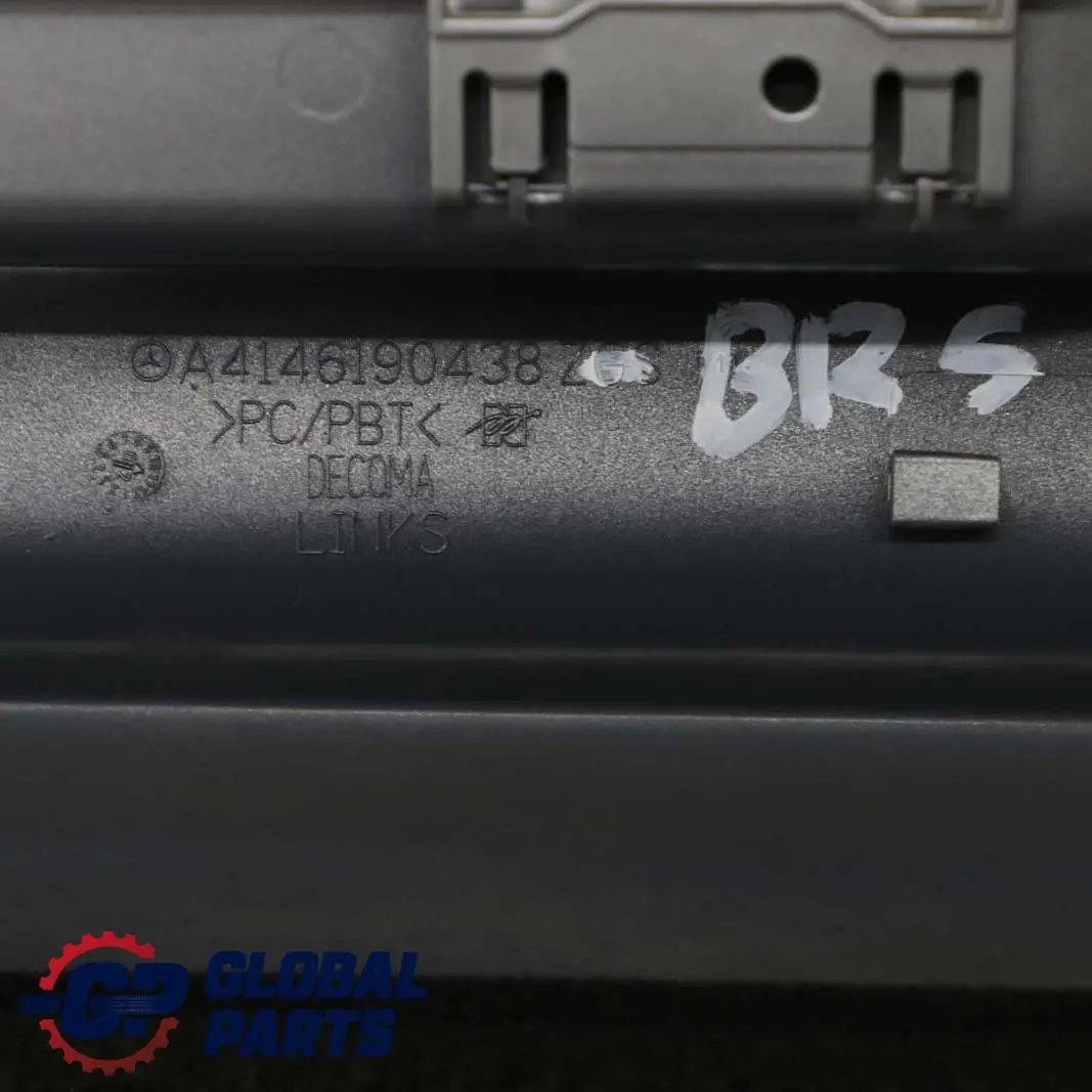 Mercedes-Benz Vaneo W414 Sill Side Cover Skirt Left N/S Brilliant Silver - 9744 to with Part number A4146190438 Mercedes-Benz Vaneo W414 Sill Side Cover Skirt Left N/S Brilliant Silver - 9744 - SKU A4146190438-BRS - Part number A4146190438