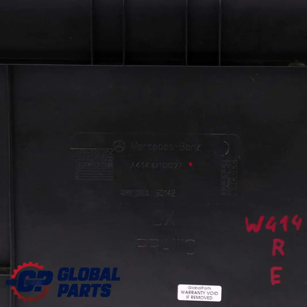  Mercedes-Benz Vaneo W414 Kofferaum Seitenwand Abdeckung Hinten Rechts - SKU A4146910027 - Teilenummer A4146910027