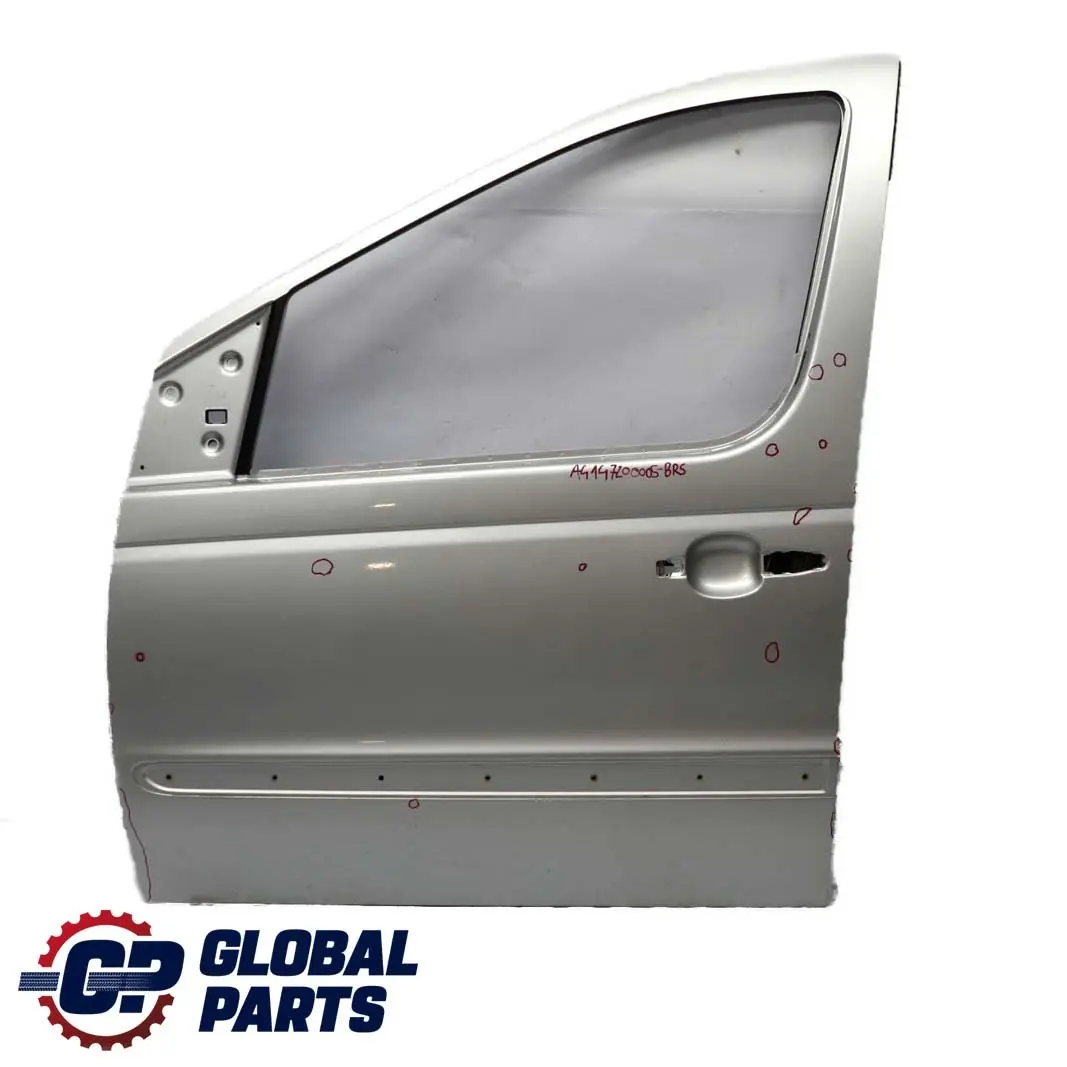 Mercedes Vaneo W414 Puerta Delantera Izquierda Plata Brillante Metalizado - 9744 - SKU A4147200005-BRS - Número de pieza A4147200005