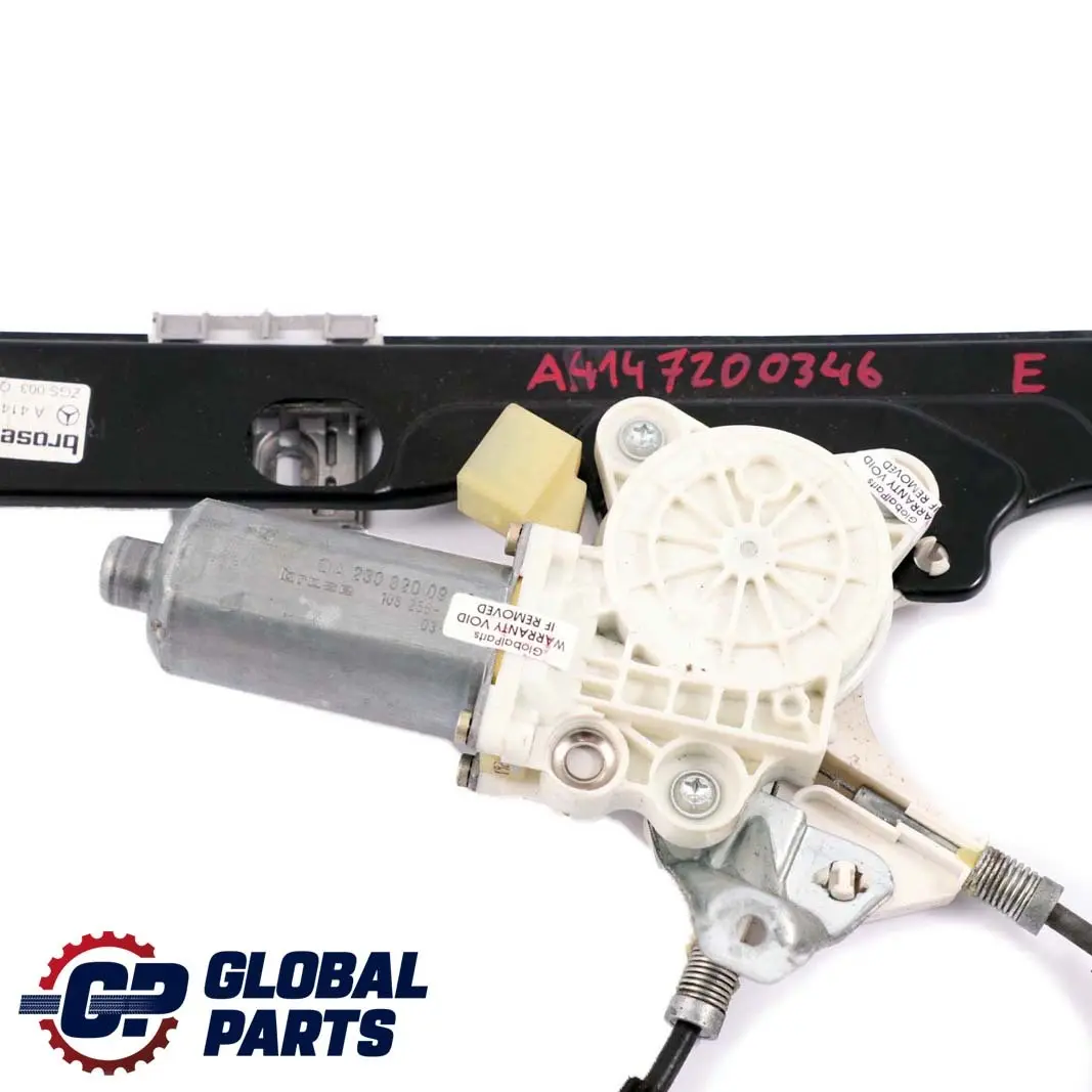 Mercedes-Benz W414 Porte avant Droite Leve-vitre electrique A4147200646 pour à propos du numéro de pièce A4147200346 Mercedes-Benz W414 Porte avant Droite Leve-vitre electrique A4147200646 - SKU A4147200346 - Numéro de pièce A4147200346