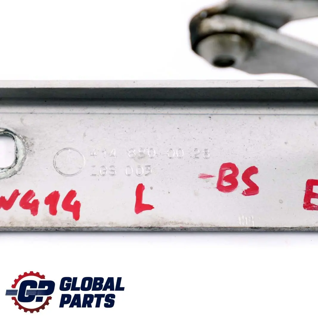 W414 Front Left N/S Hood Bonnet Hinge Brilliant Silver 744 to Mercedes Vaneo with Part number A4148800028 Mercedes Vaneo W414 Front Left N/S Hood Bonnet Hinge Brilliant Silver 744 - SKU A4148800028-BS - Part number A4148800028