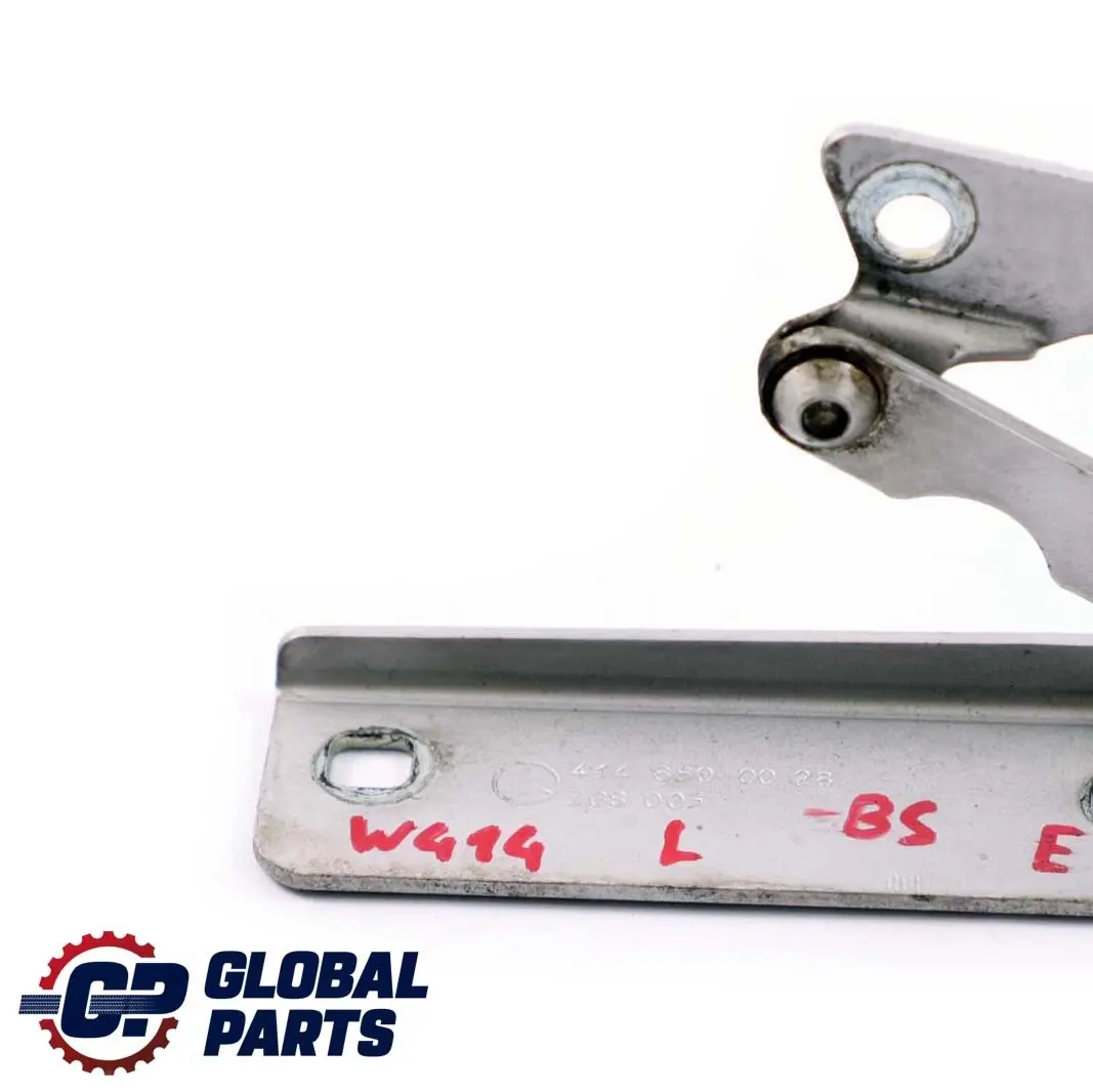 W414 Cerniera Cofano Anteriore Sinistro N/S Argento brillante 744 per Mercedes Vaneo con numero di parte A4148800028 Mercedes Vaneo W414 Cerniera Cofano Anteriore Sinistro N/S Argento brillante 744 - SKU A4148800028-BS - Numero di parte A4148800028