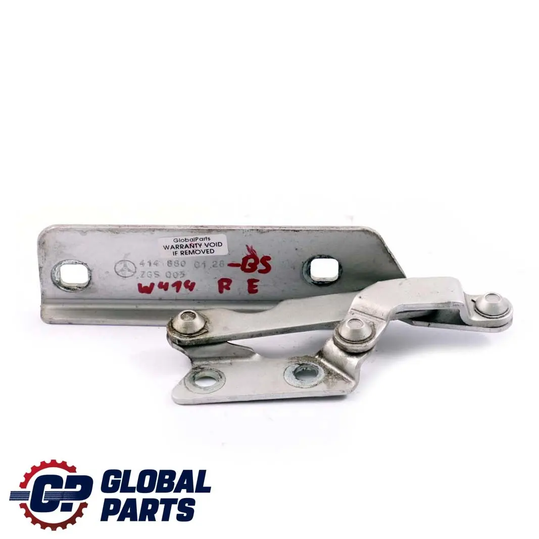 Mercedes-Benz W414 Capot Charniere Droite Argent Brillant 744 - SKU A4148800128-BS - Numéro de pièce A4148800128