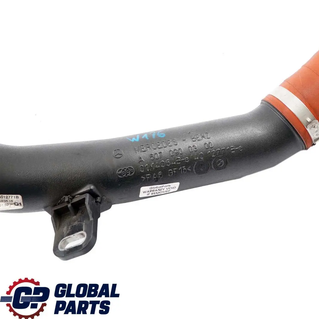 Mercedes-Benz A B W176 W246 OM607 Intercooler Right O/S Air Charge Hose Pipe to with Part number A6070900300 Mercedes-Benz A B W176 W246 OM607 Intercooler Right O/S Air Charge Hose Pipe - SKU A6070900300 - Part number A6070900300