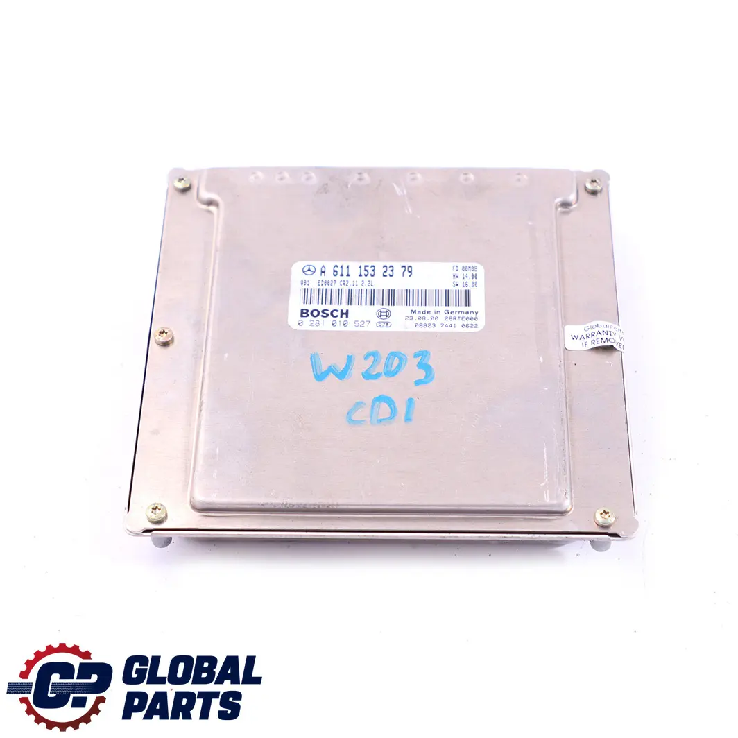  Mercedes-Benz W203 C 220 CDI OM611 Engine Control Unit Module ECU - SKU A6111532379 - Part number A6111532379