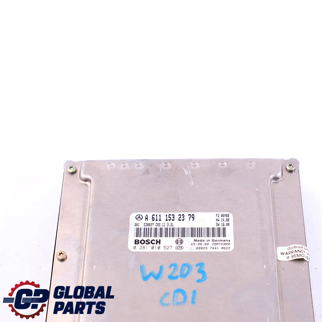  Mercedes-Benz W203 C 220 CDI OM611 Engine Control Unit Module ECU - SKU A6111532379 - Part number A6111532379