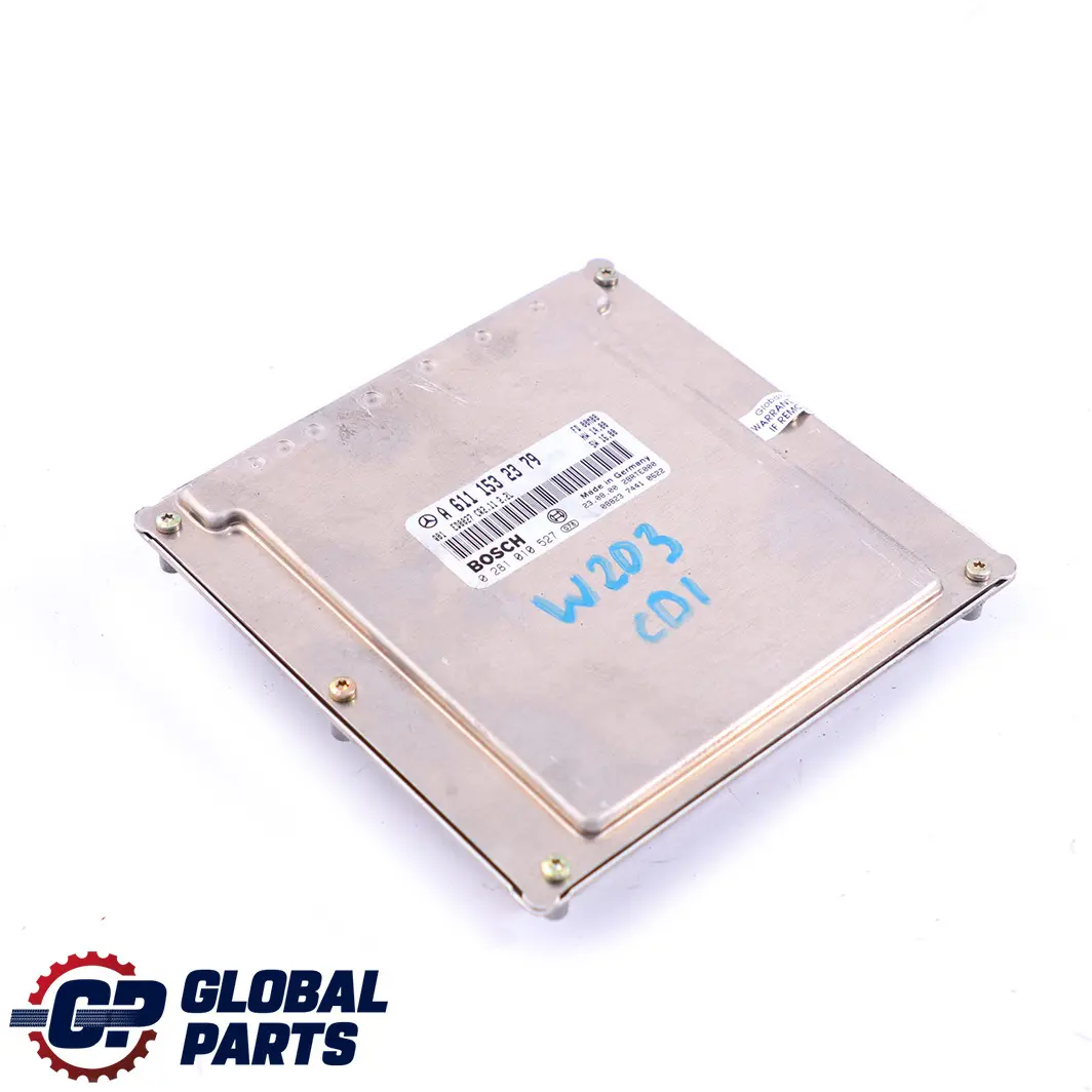 Mercedes-Benz W203 C 220 CDI OM611 Engine Control Unit Module ECU to with Part number A6111532379 Mercedes-Benz W203 C 220 CDI OM611 Engine Control Unit Module ECU - SKU A6111532379 - Part number A6111532379