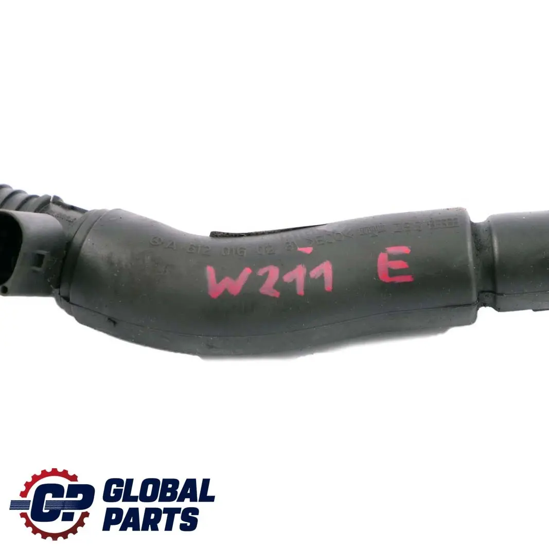  Mercedes-Benz W211 E 270 CDI Diesel Intake Manifold Breather Hose - SKU A6120160281 - Part number A6120160281