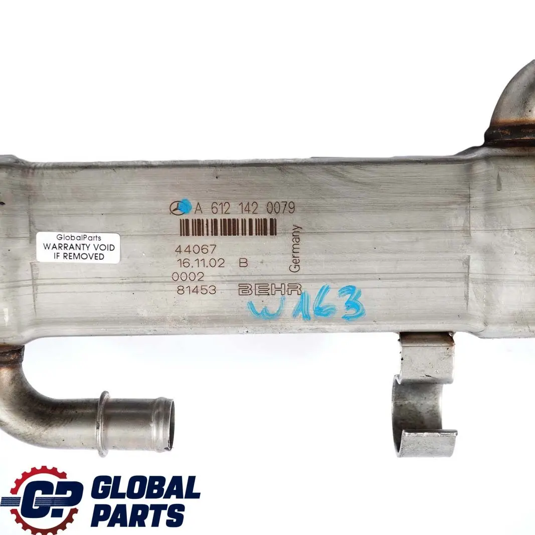 Mercedes-Benz W163 270 CDI OM612 Diesel Abgasleitung AGR Kühler für mit Teilenummer A6121420079 Mercedes-Benz W163 270 CDI OM612 Diesel Abgasleitung AGR Kühler - SKU A6121420079 - Teilenummer A6121420079