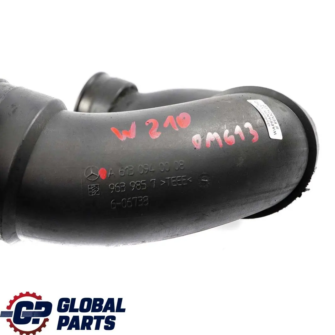 Mercedes-Benz E S W210 W220 320 CDI Air Intake Turbo Hose Pipe Line to with Part number A6130940008 Mercedes-Benz E S W210 W220 320 CDI Air Intake Turbo Hose Pipe Line - SKU A6130940008 - Part number A6130940008