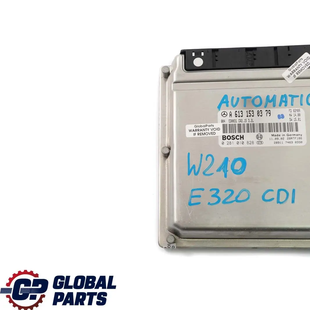 Mercedes W210 E 320 CDI Motor Diesel Unidad De Control Modulo ECU - SKU A6131530379 - Número de pieza A6131530379