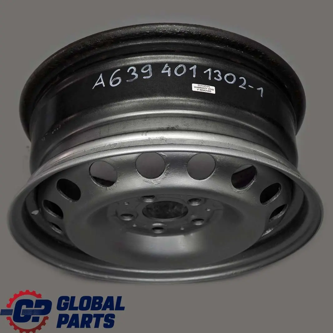 Mercedes Vito Viano W639 Jante Acier Argentée 16" ET:60 6,5J - SKU A6394011302-1 - Numéro de pièce A6394011302