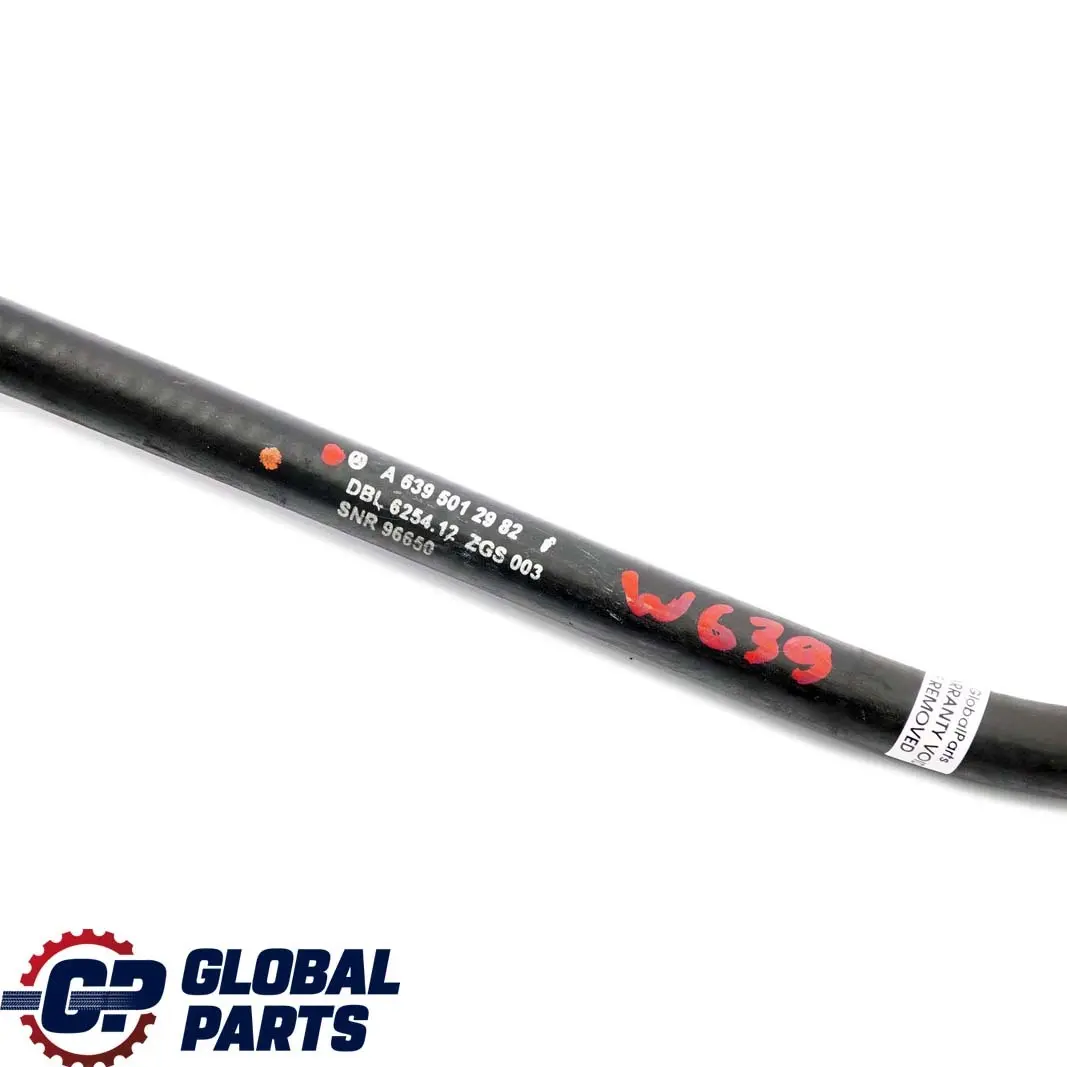 Mercedes-Benz Vito W639 Hose Expansion Tank Engine Pipe Line to with Part number A6395012982 Mercedes-Benz Vito W639 Hose Expansion Tank Engine Pipe Line - SKU A6395012982 - Part number A6395012982