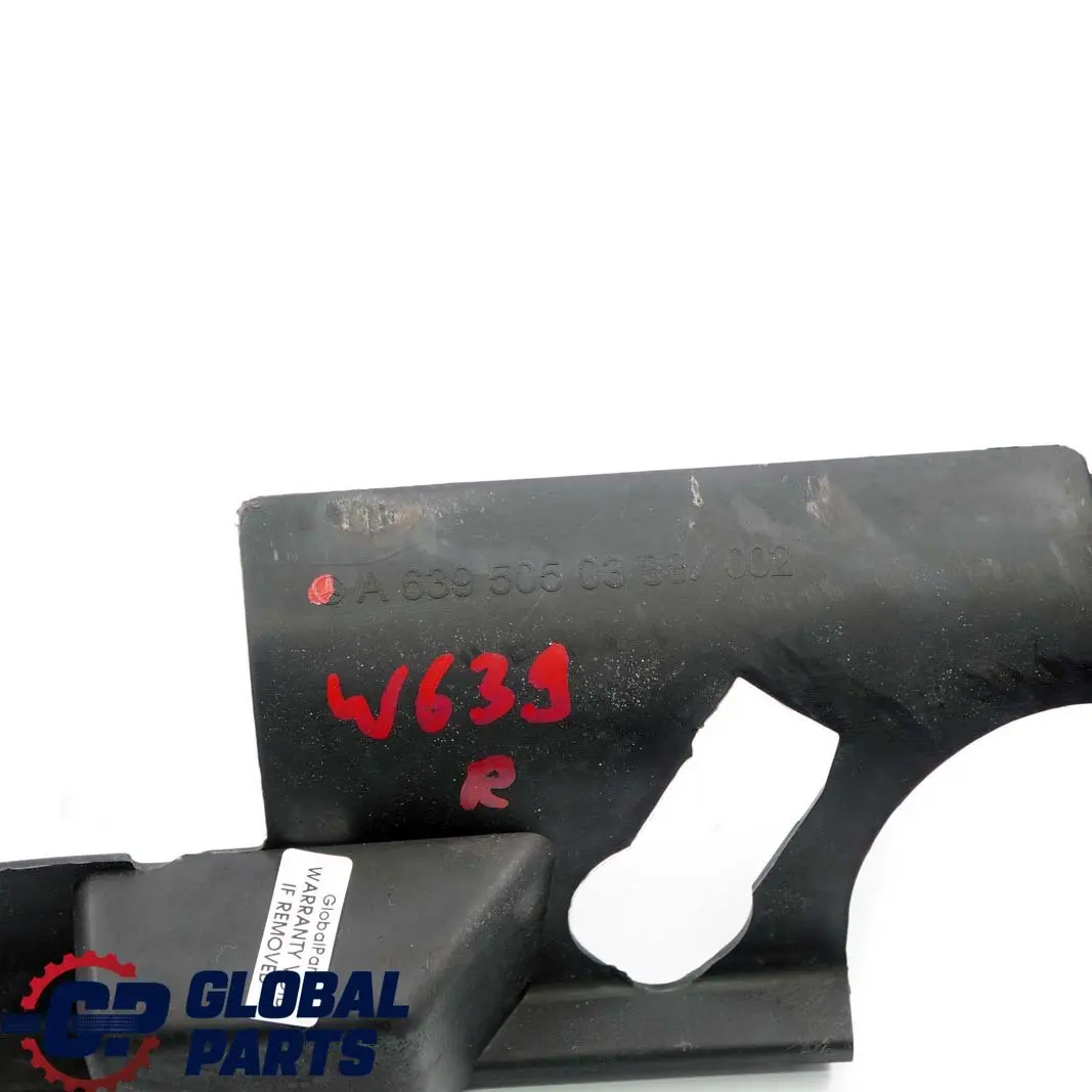 Mercedes Viano W639 Raffreddamento motore Radiatore Destro Supporto Copertura - SKU A6395050388 - Numero di parte A6395050388
