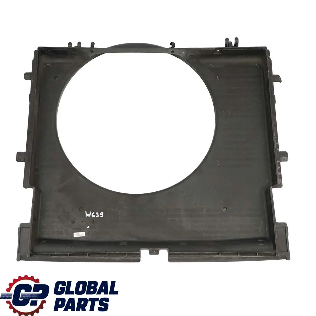 Mercedes-Benz Vito Viano W639 Engine Cooling Radiator Fan Shroud Cover Panel to with Part number A6395050555 Mercedes-Benz Vito Viano W639 Engine Cooling Radiator Fan Shroud Cover Panel - SKU A6395050555 - Part number A6395050555