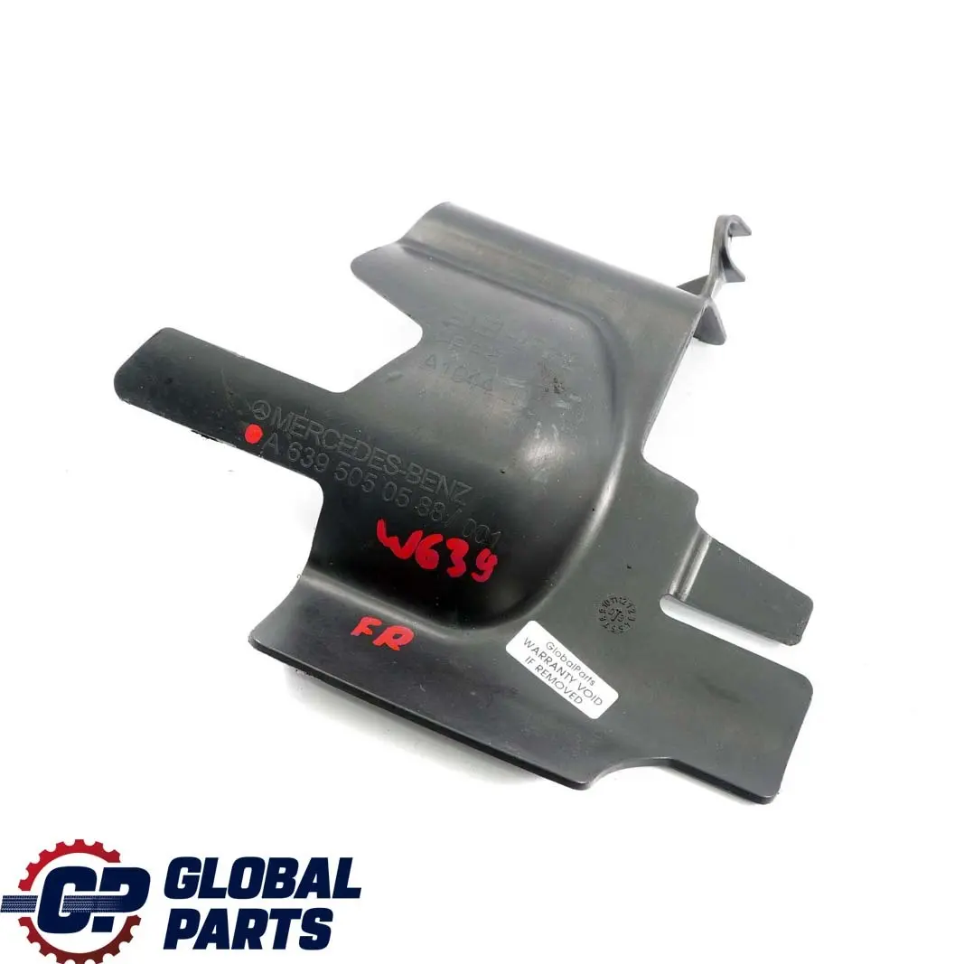 Mercedes-Benz Vito W639 Engine Cooling Radiator Fan Right O/S Holder Bracket to with Part number A6395050588 Mercedes-Benz Vito W639 Engine Cooling Radiator Fan Right O/S Holder Bracket - SKU A6395050588 - Part number A6395050588